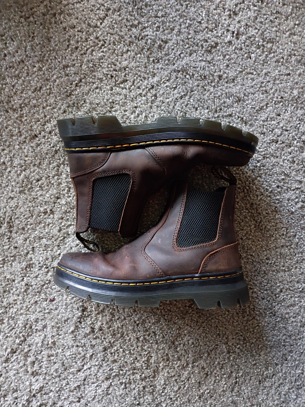Doc Martens Brown Leather Chelsea Boots Womens